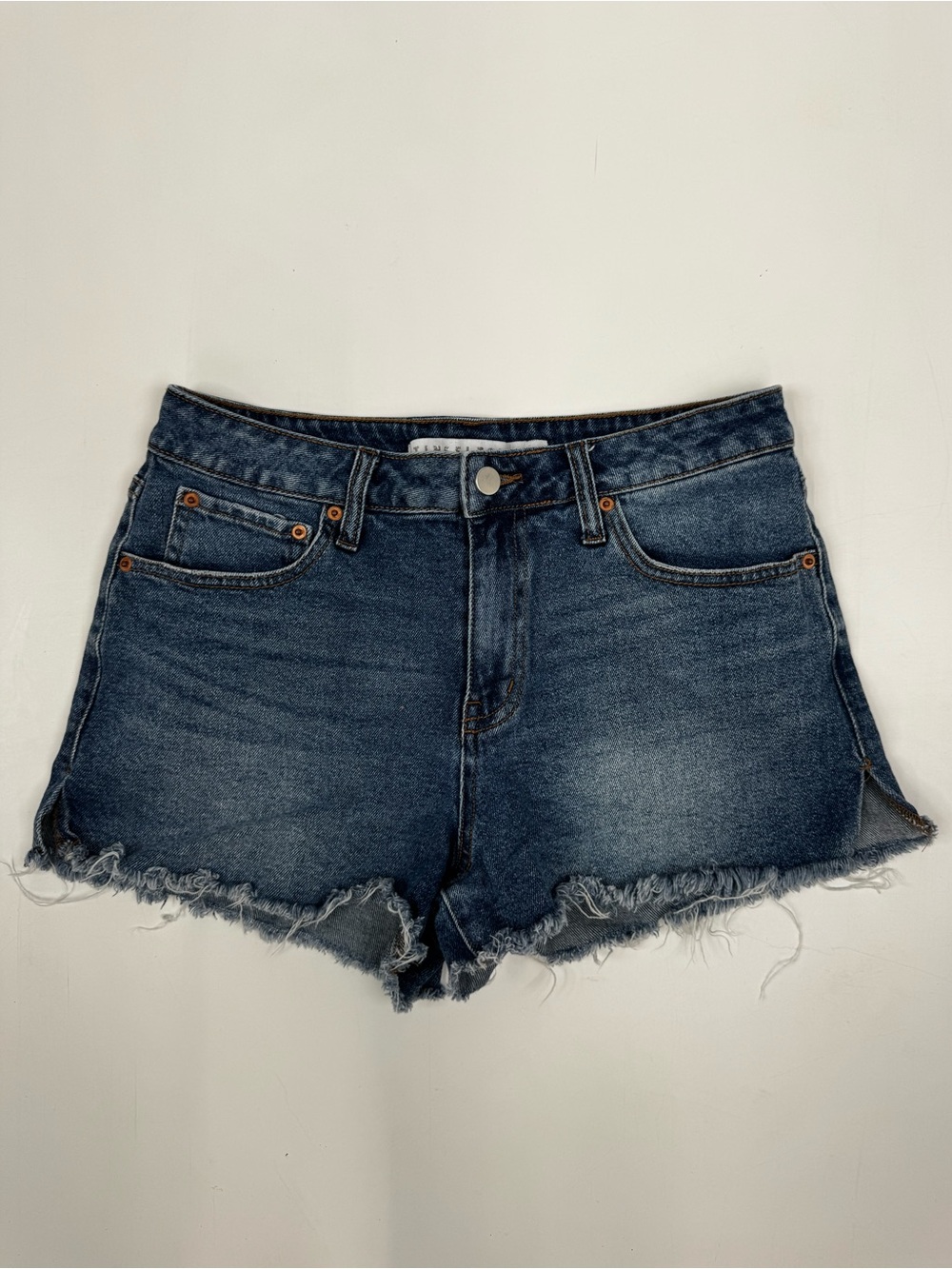 Tinseltown Dark Blue Distressed Denim Cut Off Shorts Size 9